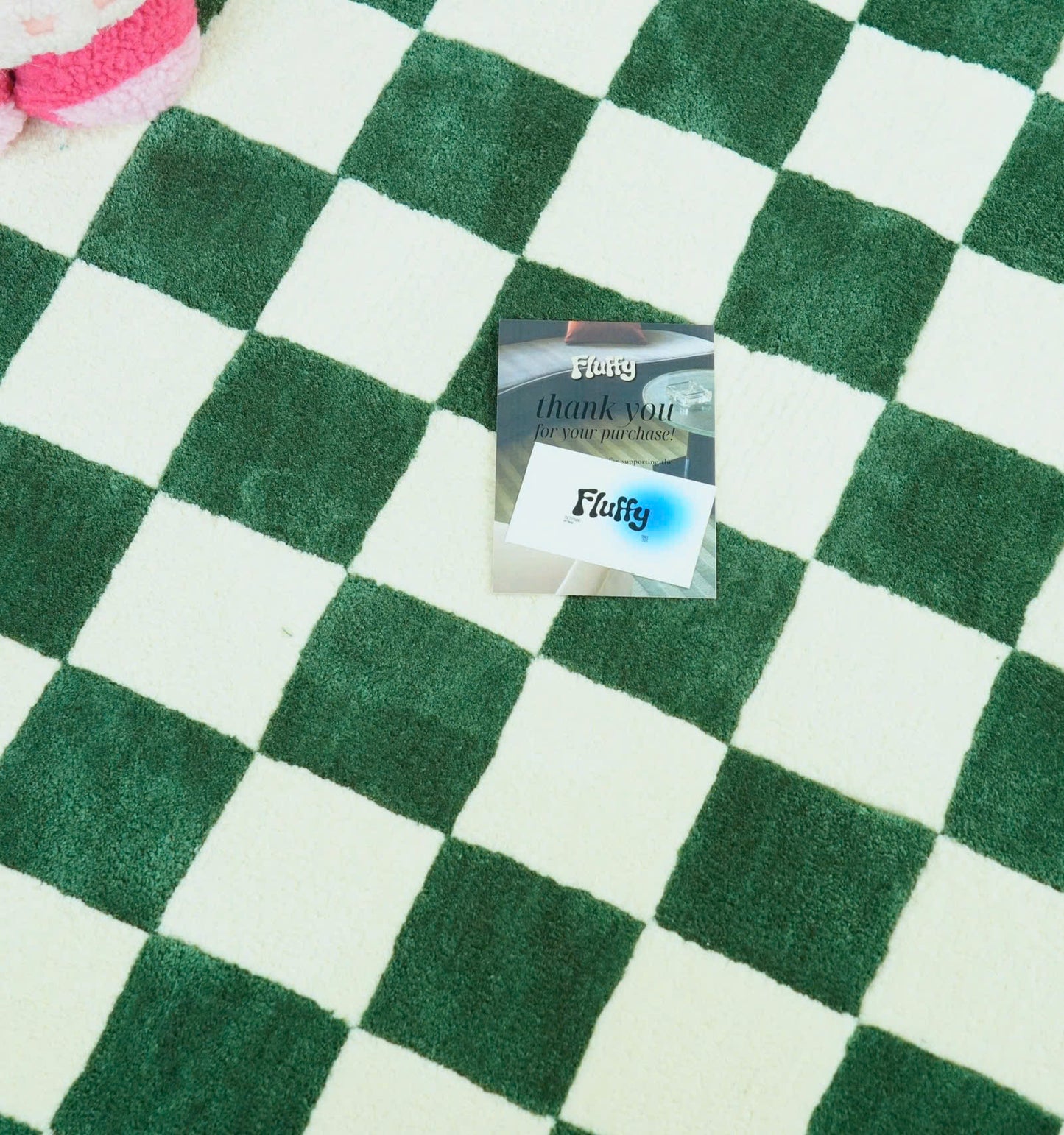 Alfombra a cuadros 10x10 - Verde