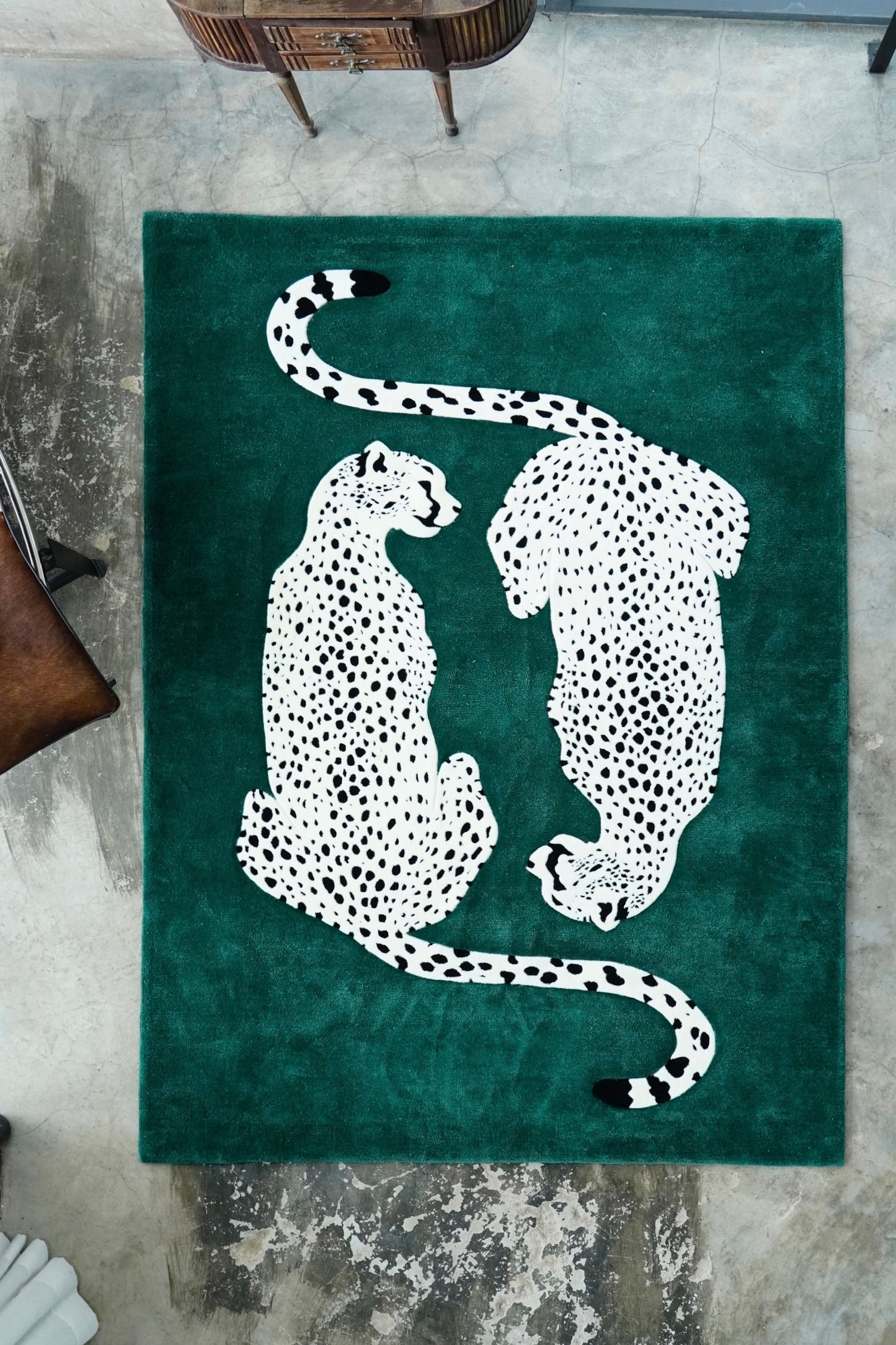 Alfombra leopardos gemelos