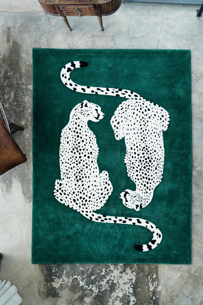 Alfombra leopardos gemelos