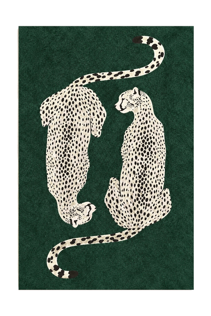 Alfombra leopardos gemelos