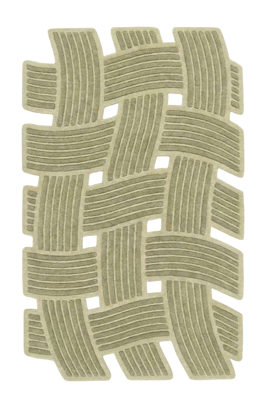 Weave Design Rug - Green