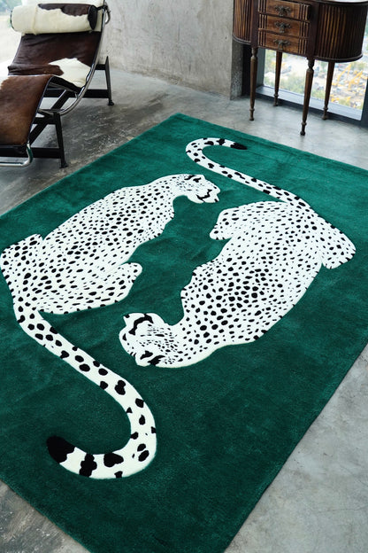 Alfombra leopardos gemelos