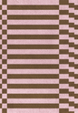 Modern Indigo Rug - Brown Pink