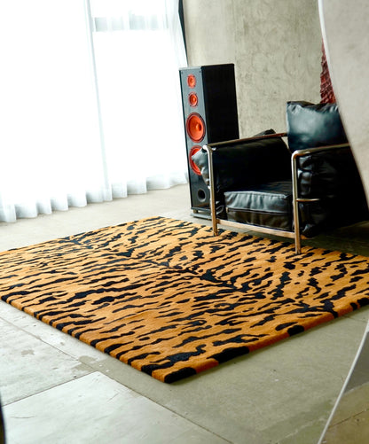 Alfombra de piel de tigre - Marrón
