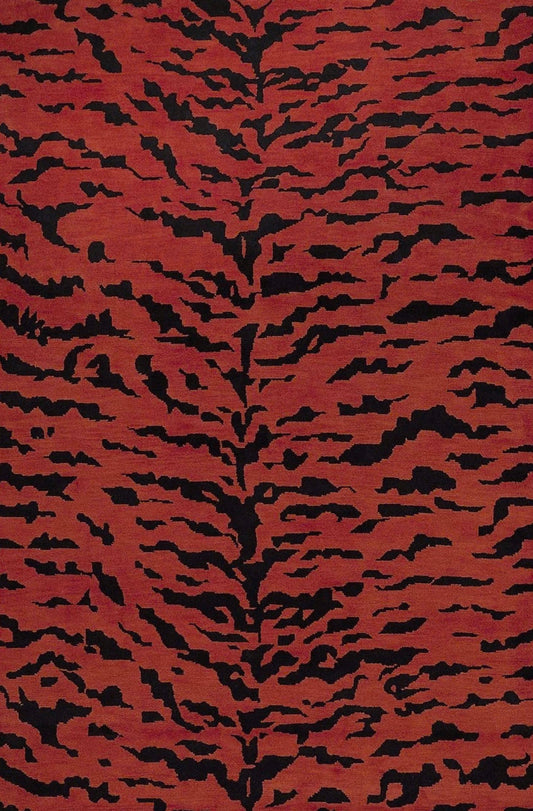 Cuero de Tigre Rug - Red