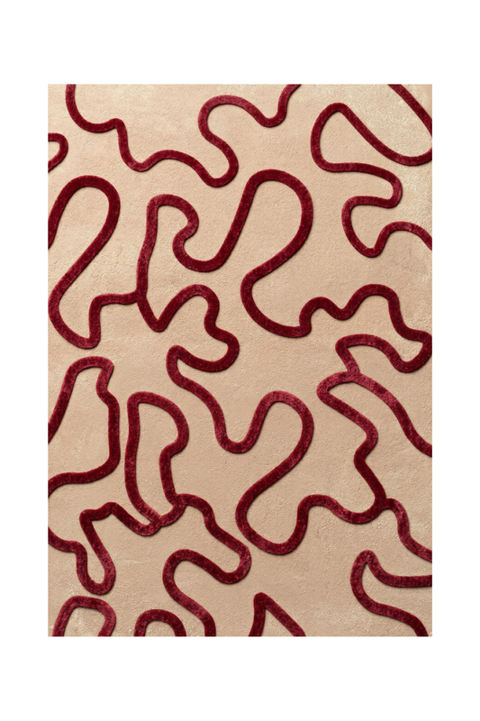 Elysium Line Rug – Burgundy
