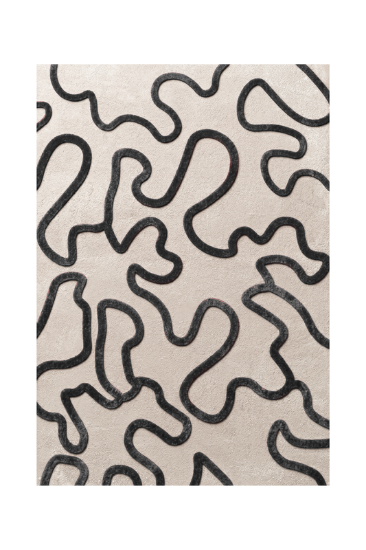 Elysium Line Rug – Black