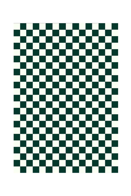 Alfombra a cuadros 10x10 - Verde