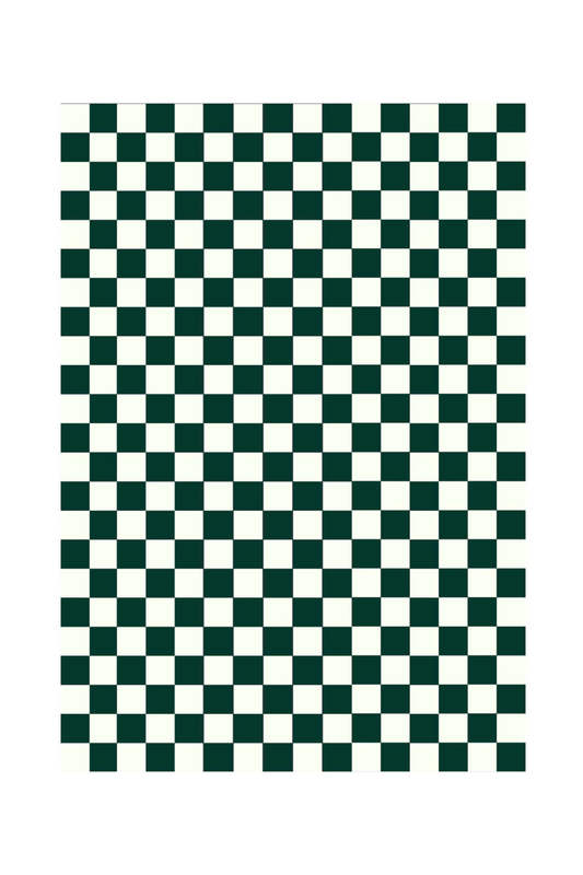 Checked 10x10 Rug - Green