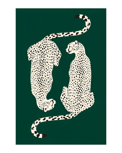 Alfombra leopardos gemelos