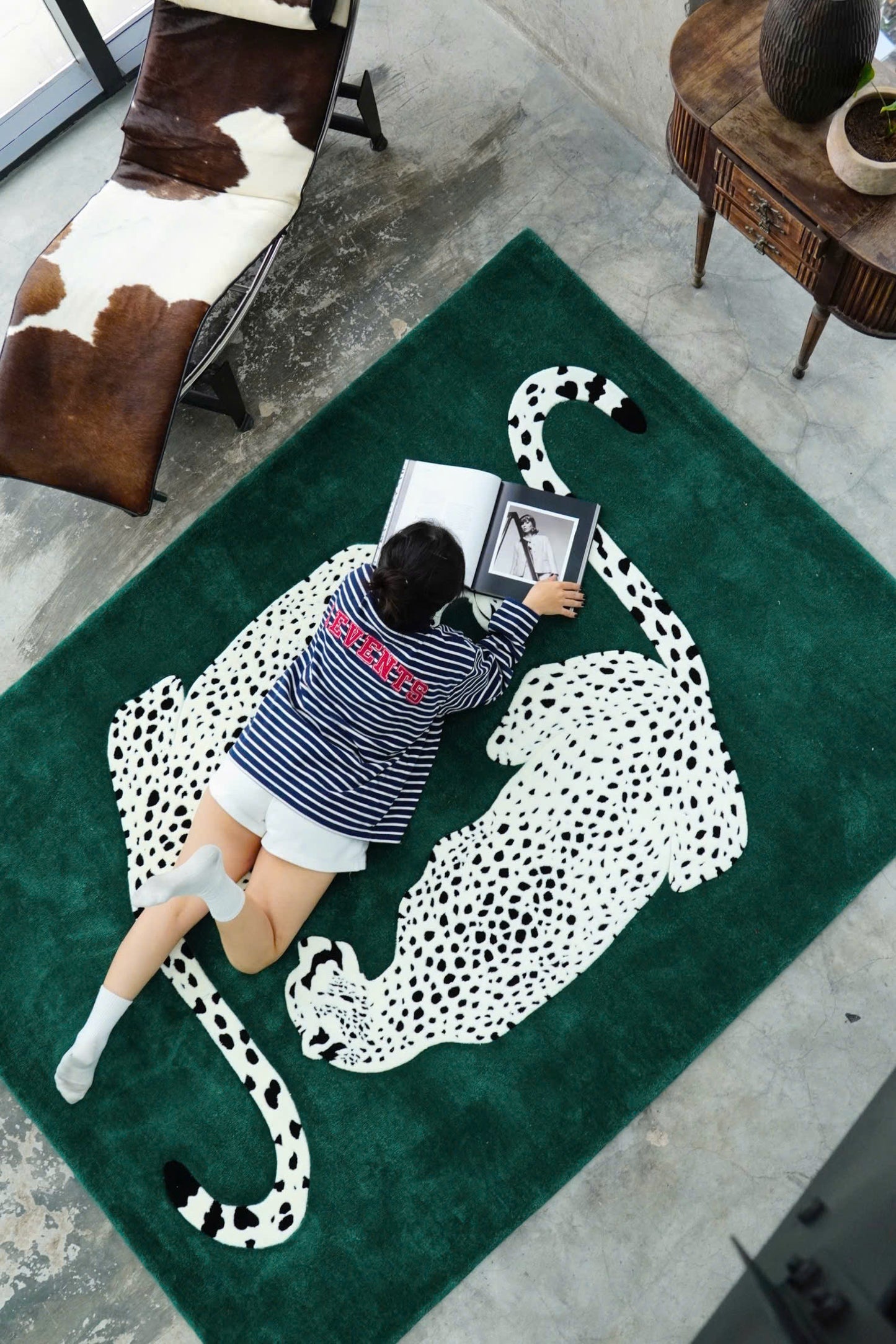 Alfombra leopardos gemelos