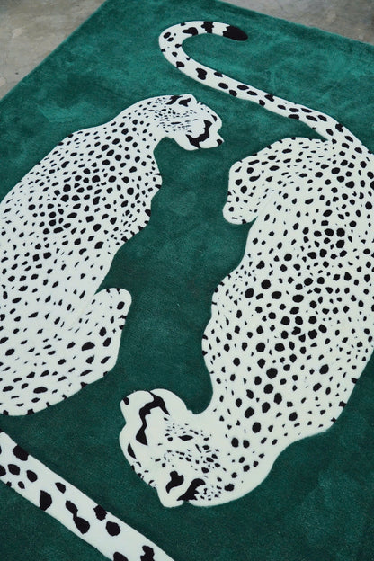 Alfombra leopardos gemelos