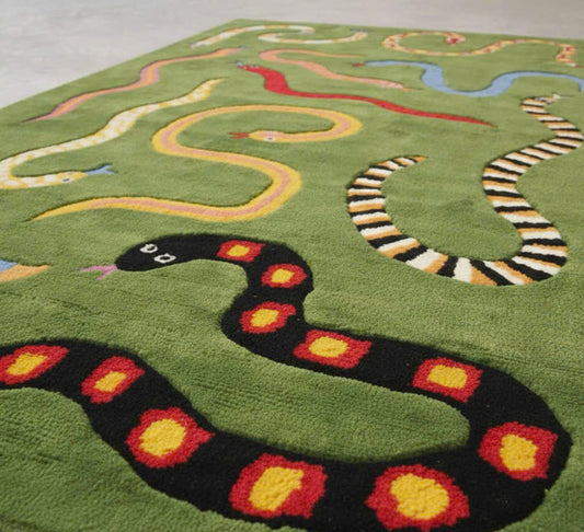 Green Snake Rug