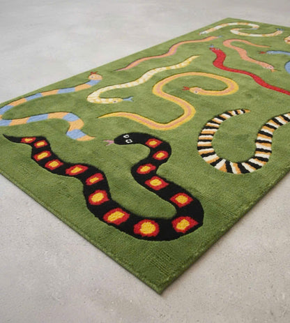 Green Snake Rug