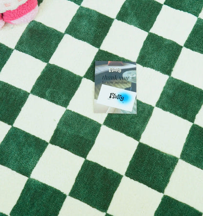 Alfombra a cuadros 10x10 - Verde