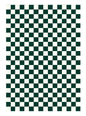 Alfombra a cuadros 10x10 - Verde