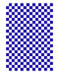 Alfombra a cuadros 10x10 - Azul