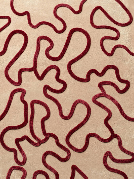 Elysium Line Rug – Burgundy