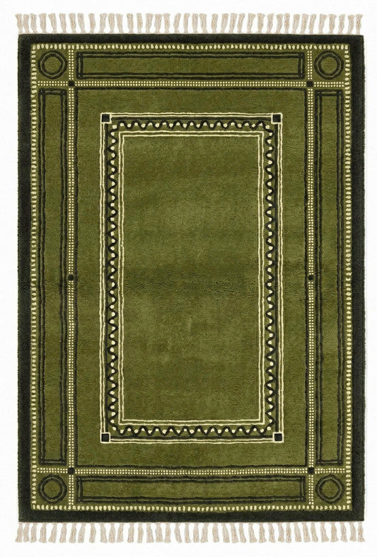 Classic Olive Labyrinth Rug