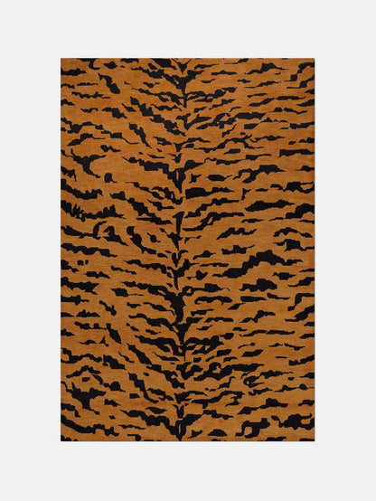 Alfombra de piel de tigre - Marrón