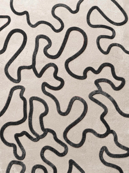 Elysium Line Rug – Black