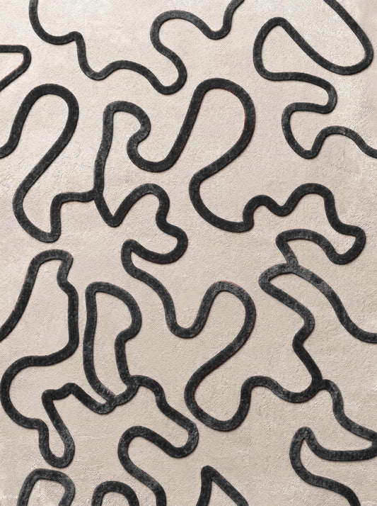 Elysium Line Rug – Black
