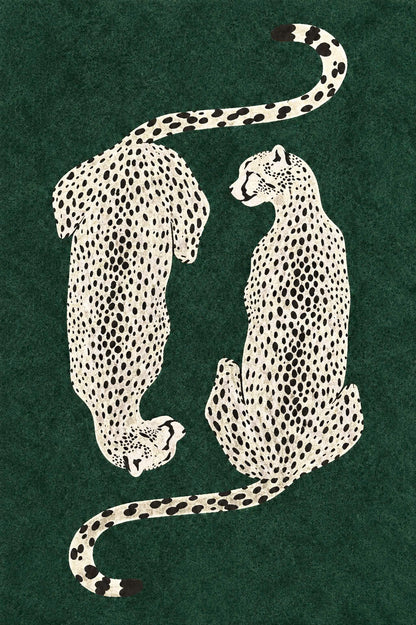 Twin Leopards Rug