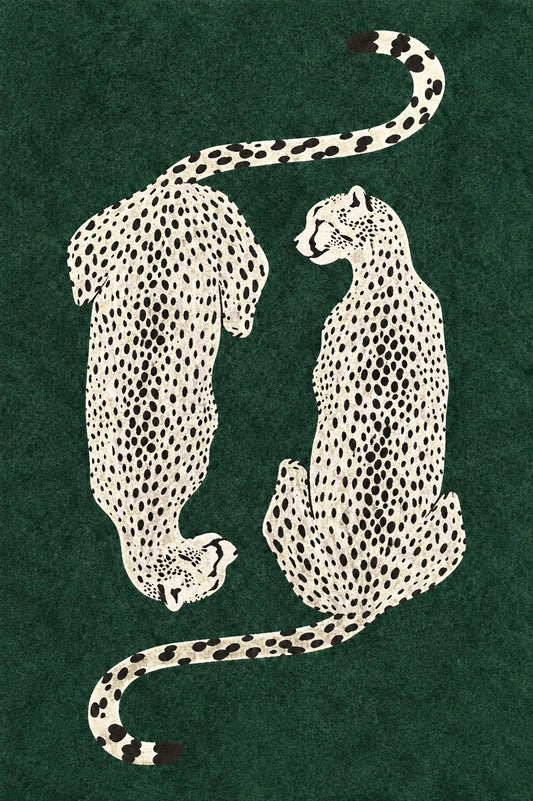 Twin Leopards Rug